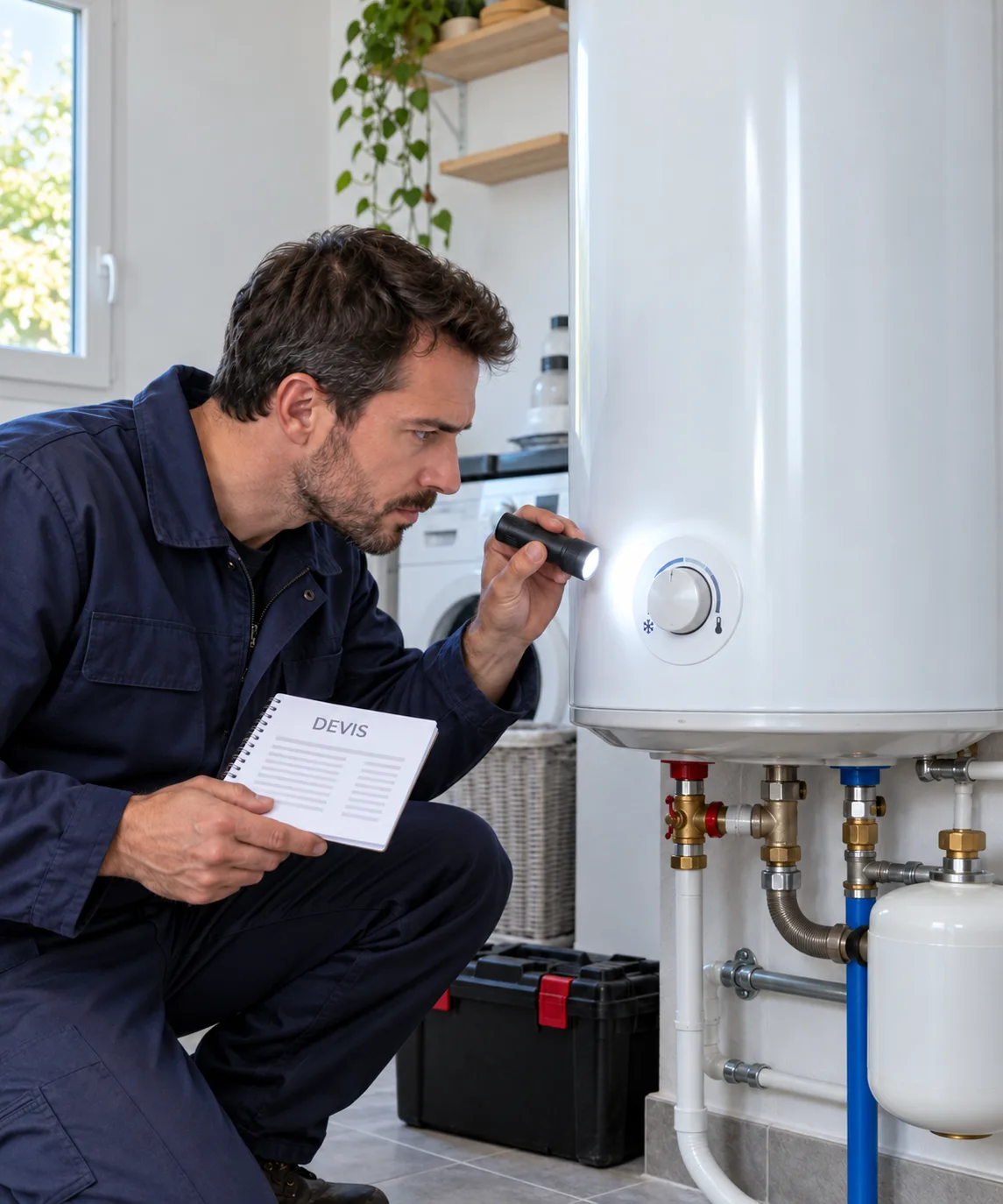 Inspection d’un chauffe-eau pour préparer le diagnostic de panne